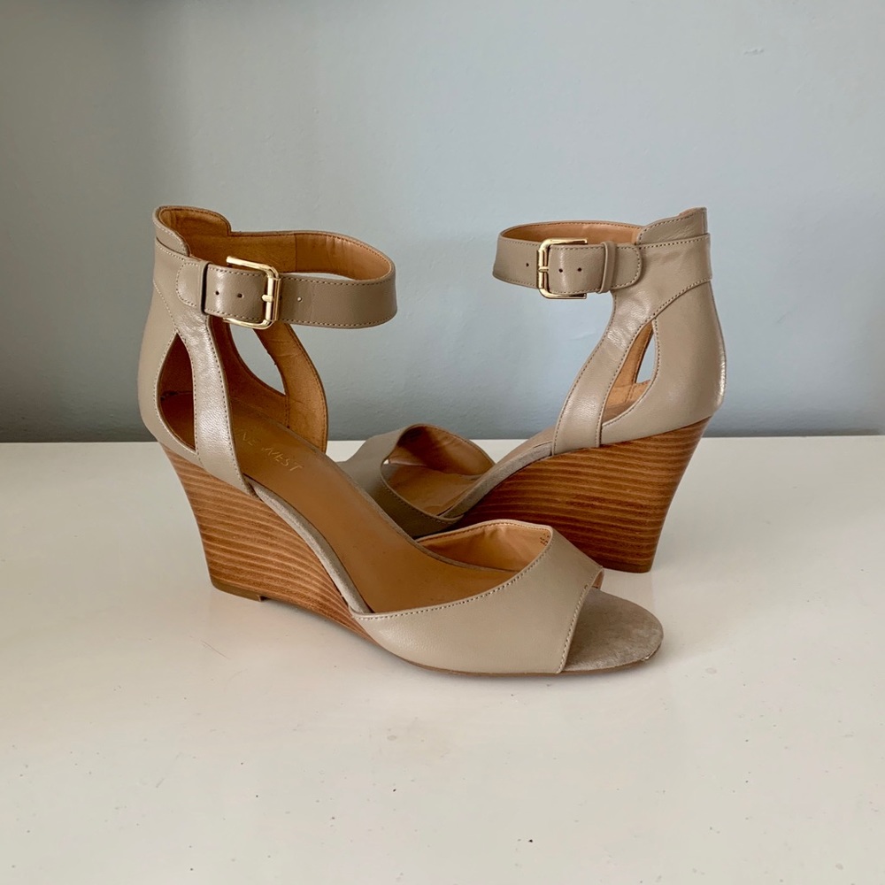 Nine West Open Toe Wedge